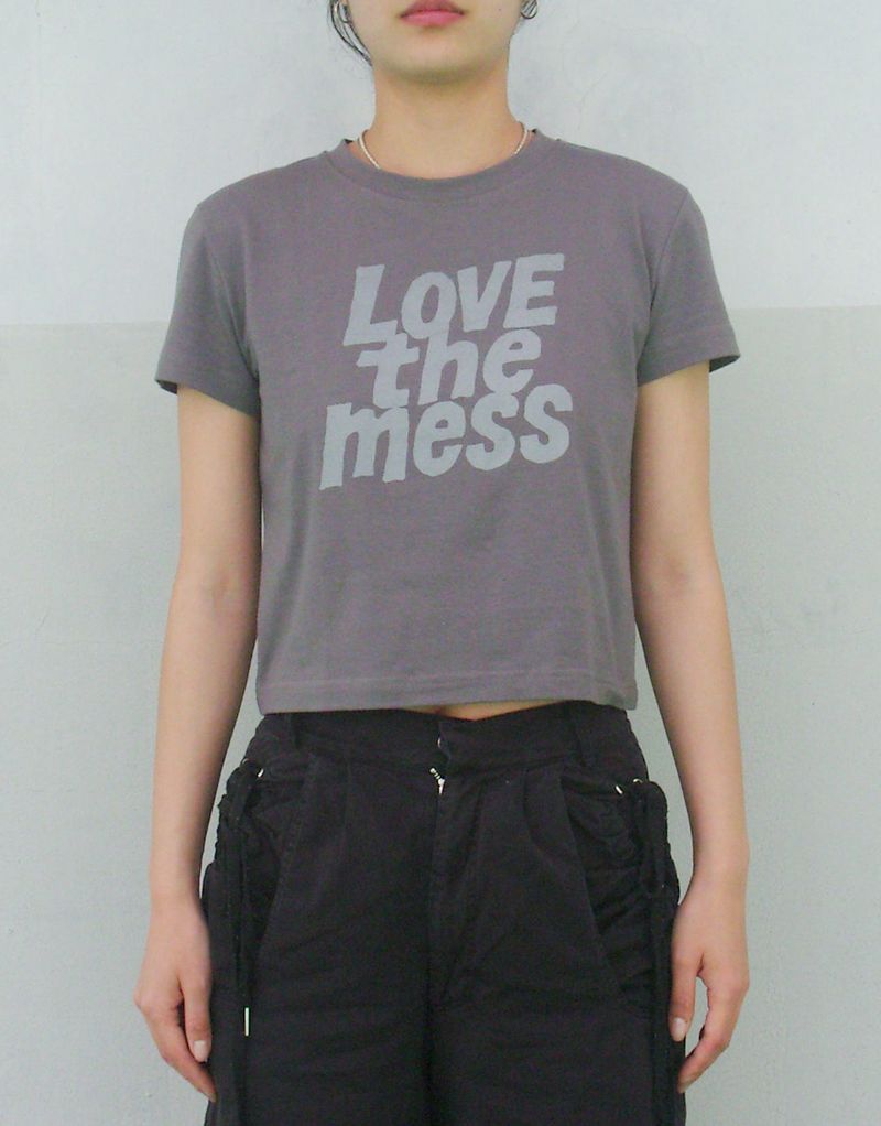 LTM Crop T-shirt (DARK GREY)