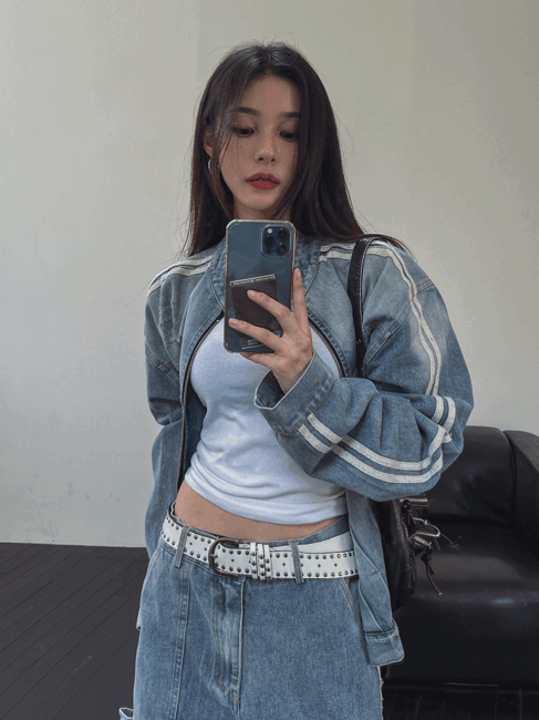 ULAN(ユレン)の「Wings Track Gradient Pinch Denim Jacket(Jackets/Outerwear)」