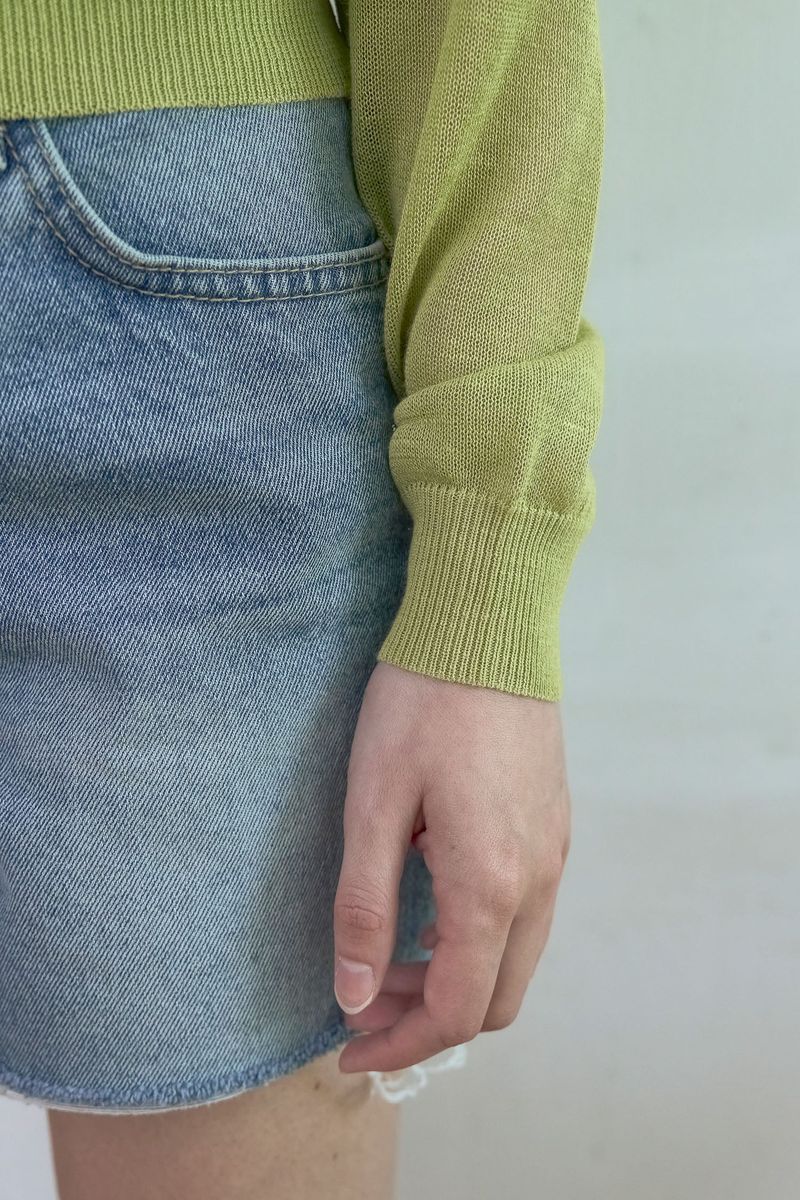 Sorbet Button Cardigan [Olive]