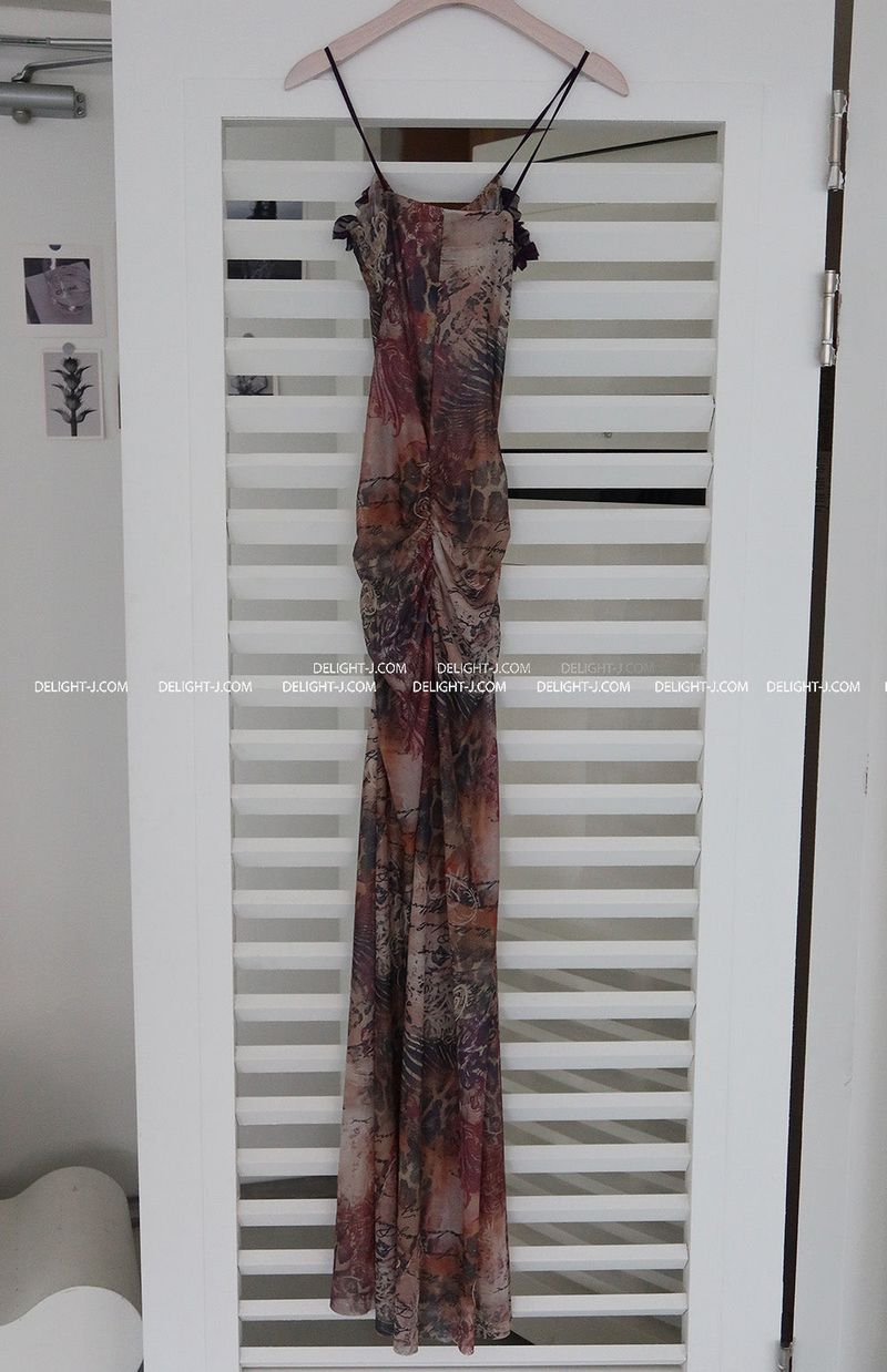 Peppy See-Through Maxi Long Dress