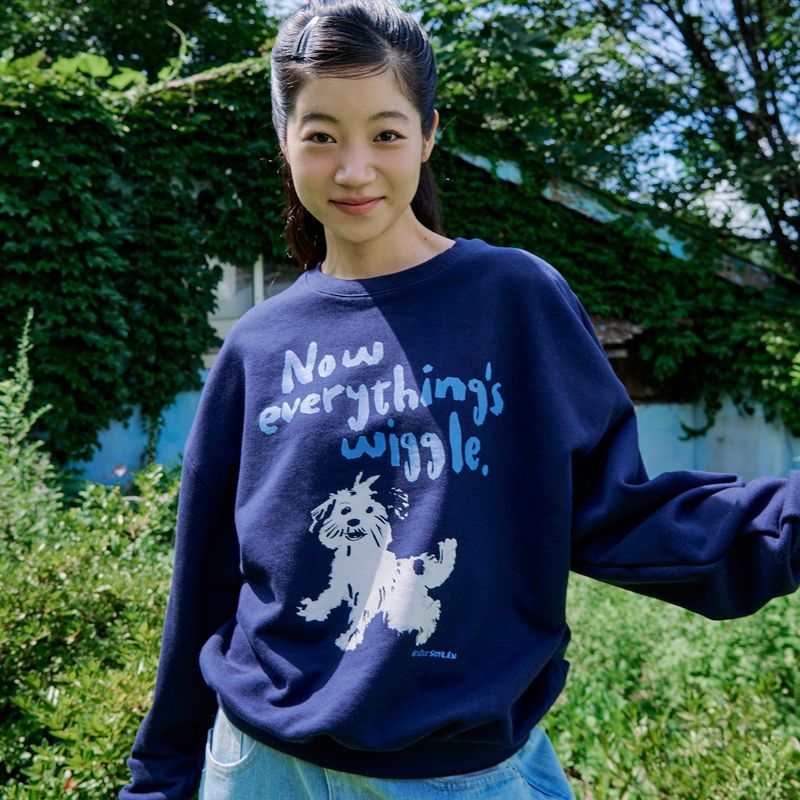 WIGGLE SWEATSHIRTS (NAVY)