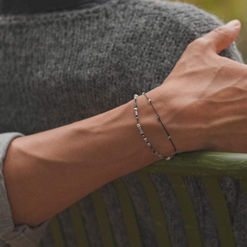 Soft Courage, double line bracelet_October Birthstone
