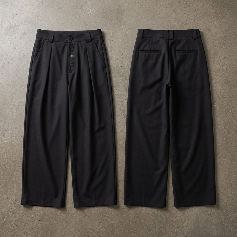 Fog Grey Volume Pants