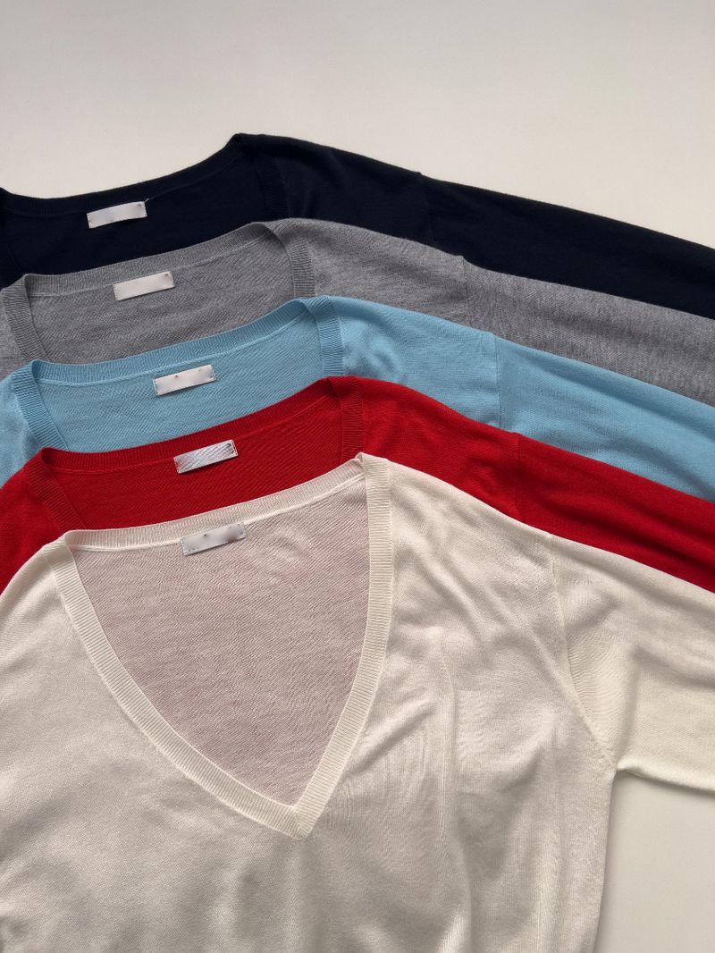 Georgia Deep V-Neck Knit