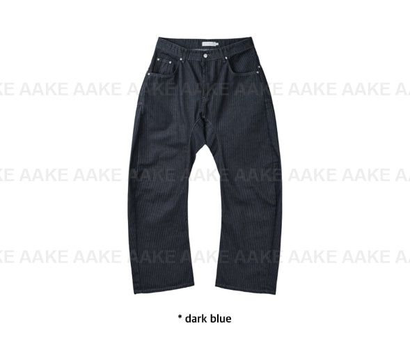 (NON-FADE) アーチストライプデニム