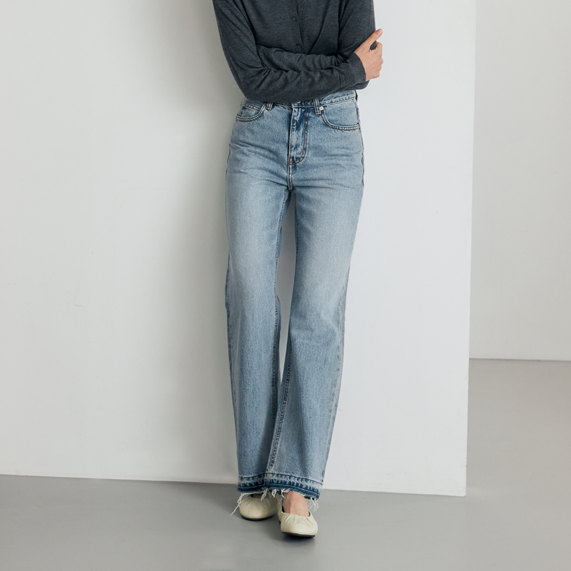 Western semi wide jeans - SW001