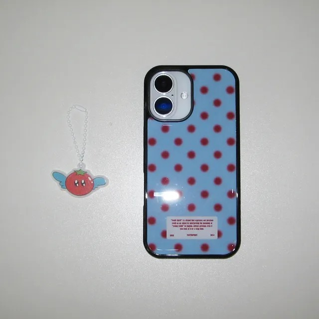 snow dot tomato skyblue