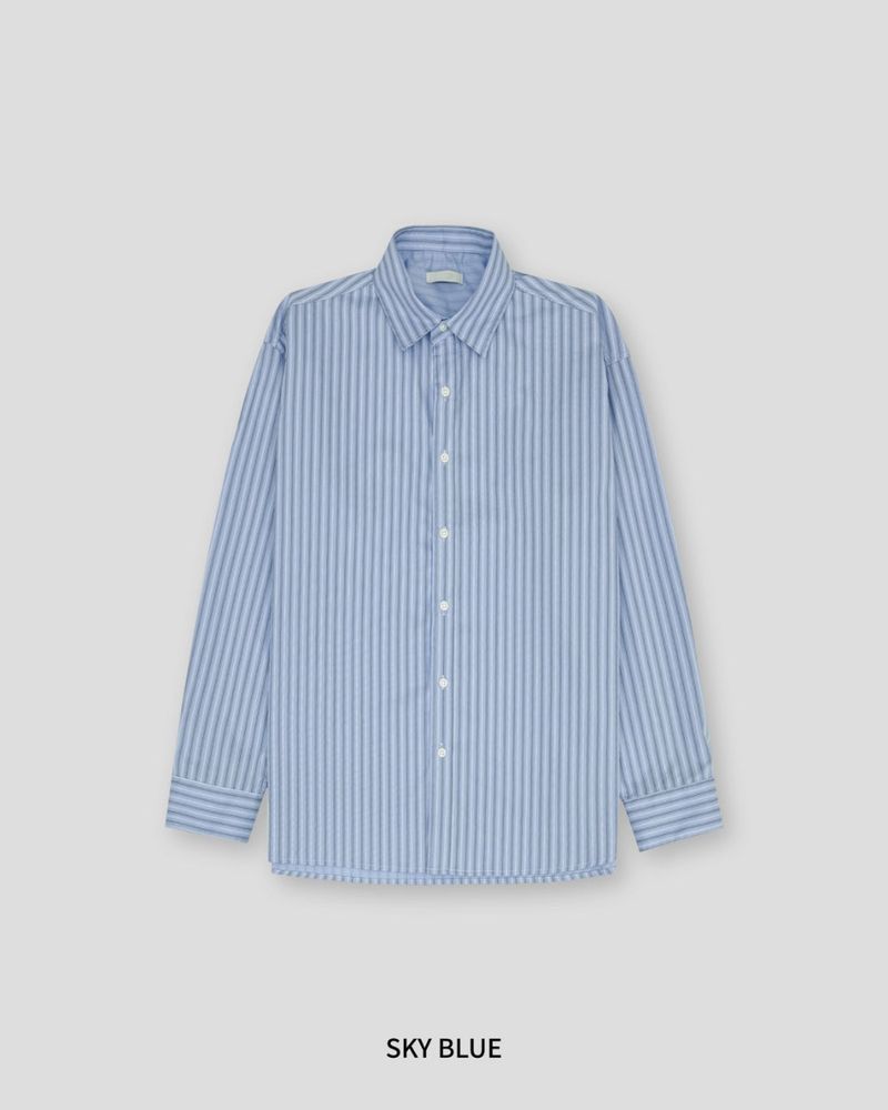Pastel Oversized Stripe Shirt