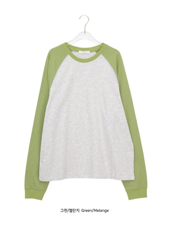 [unisex] Clove Over Fit Raglan Long Sleeve Tee
