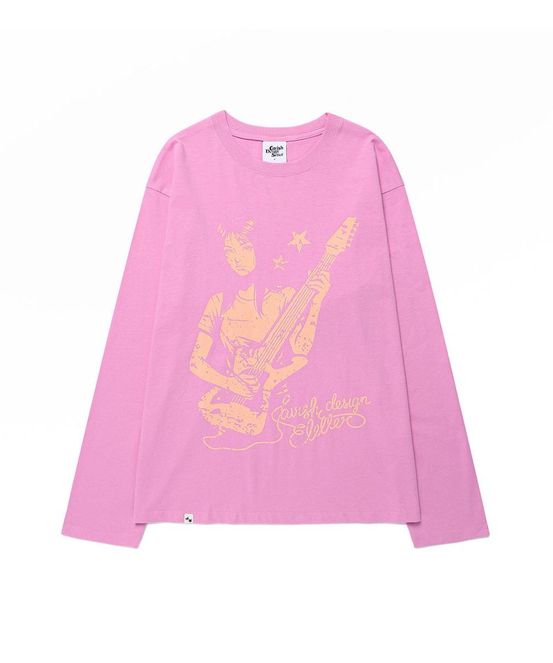 cavish（カビシ）の「ROCK STAR LS TEE PINK(CV2GFFT560A)（Tops）」