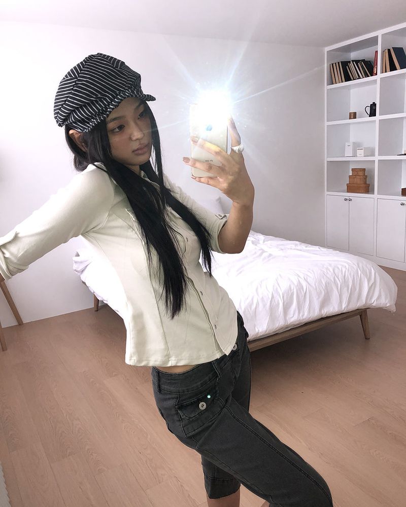Tusi Stripe Pattern Beret Hat
