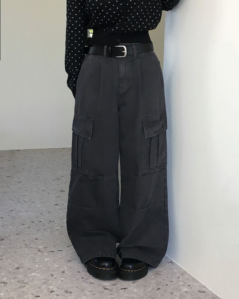 [ORIGINAL] Kinder Pigment Cargo Wide Pants