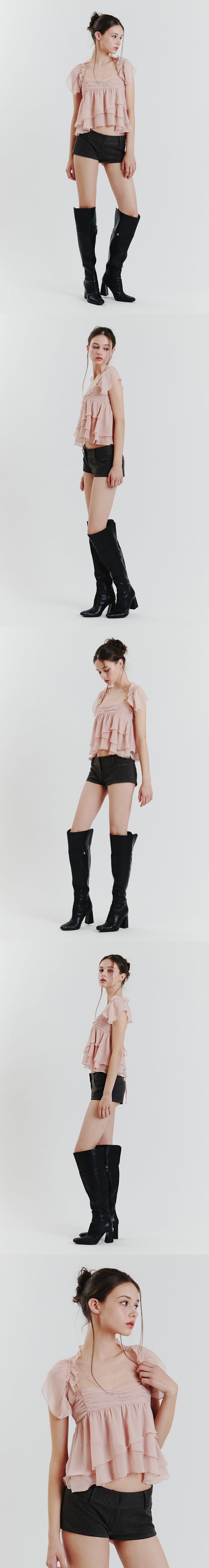 ELLA CAPE BLOUSE pink