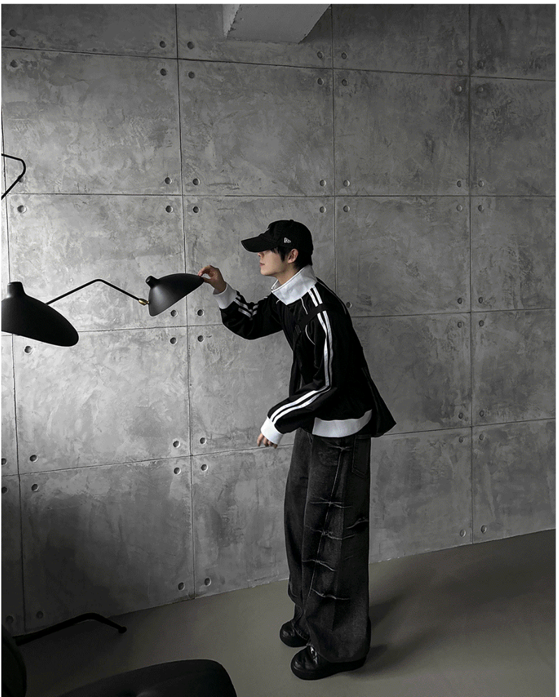 black down line sporty jersey