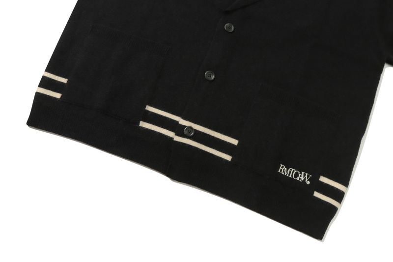 NOTCHED LAPEL KNIT BLAZER_BLACK