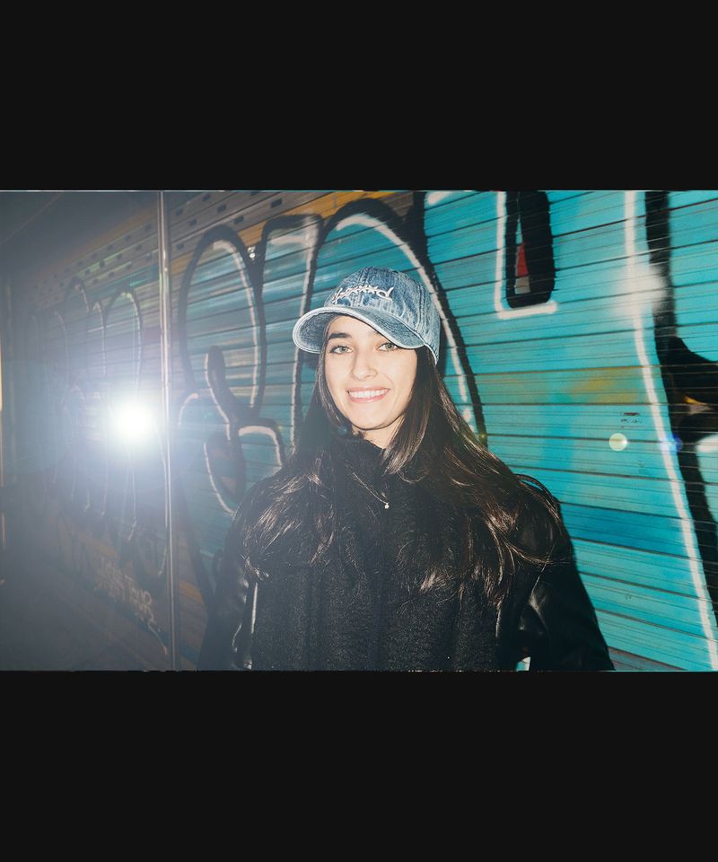 F****D SIGN STRAPBACK WASHED -SNOW BLUE-