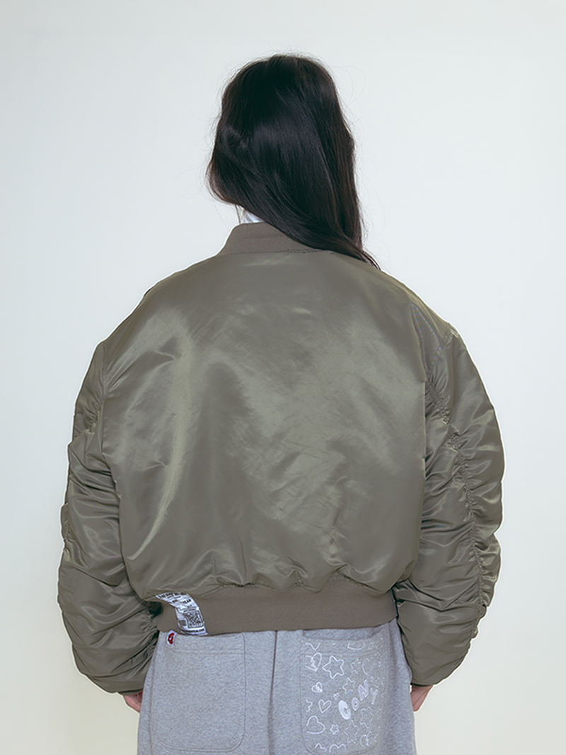 VOLUME SHIRRING MA-1 / KHAKI