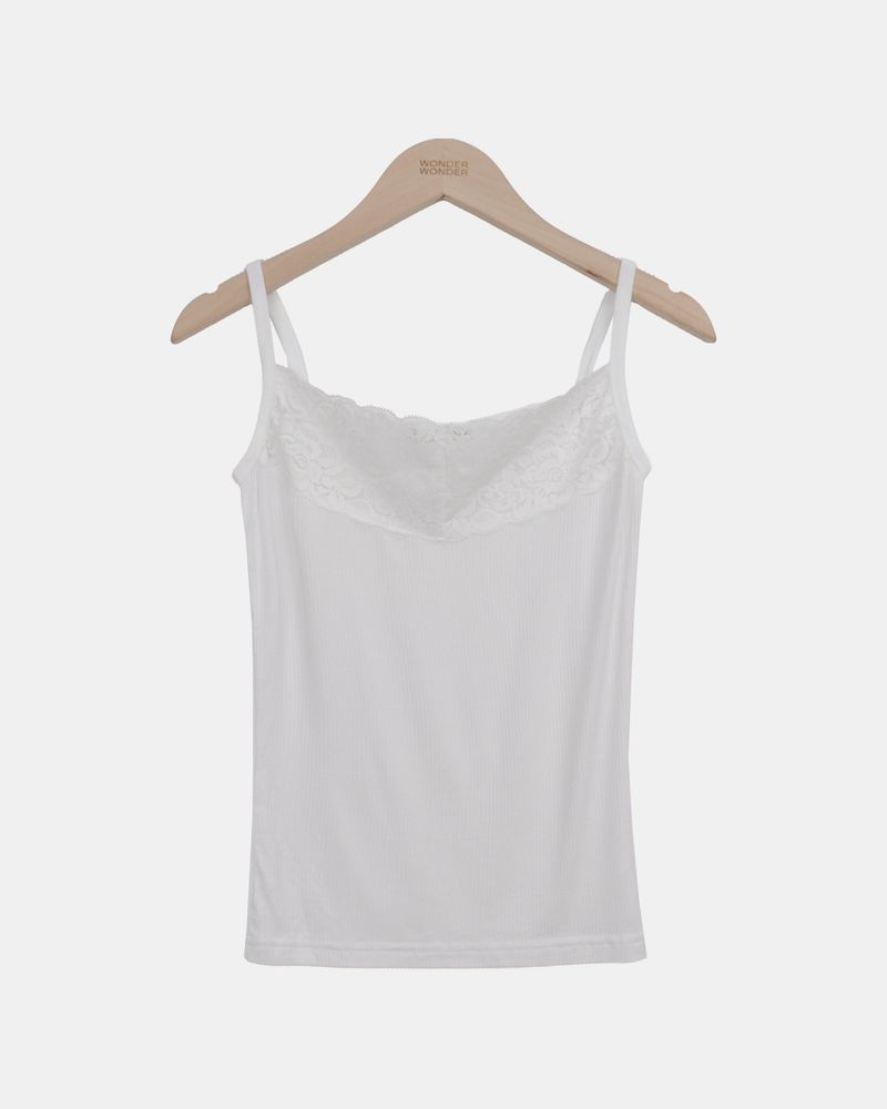 Pnel Lace Strap Sleeveless Top