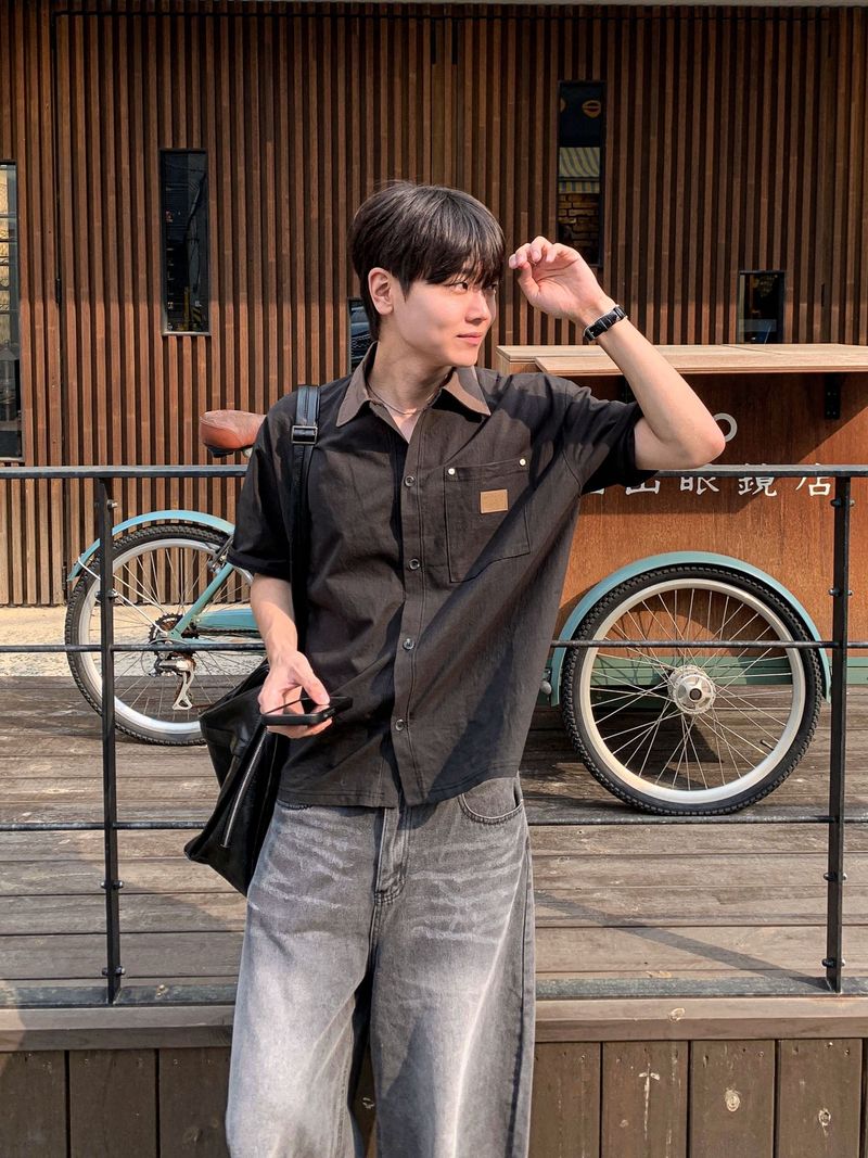 Road Linen Work Short Sleeve Shirt