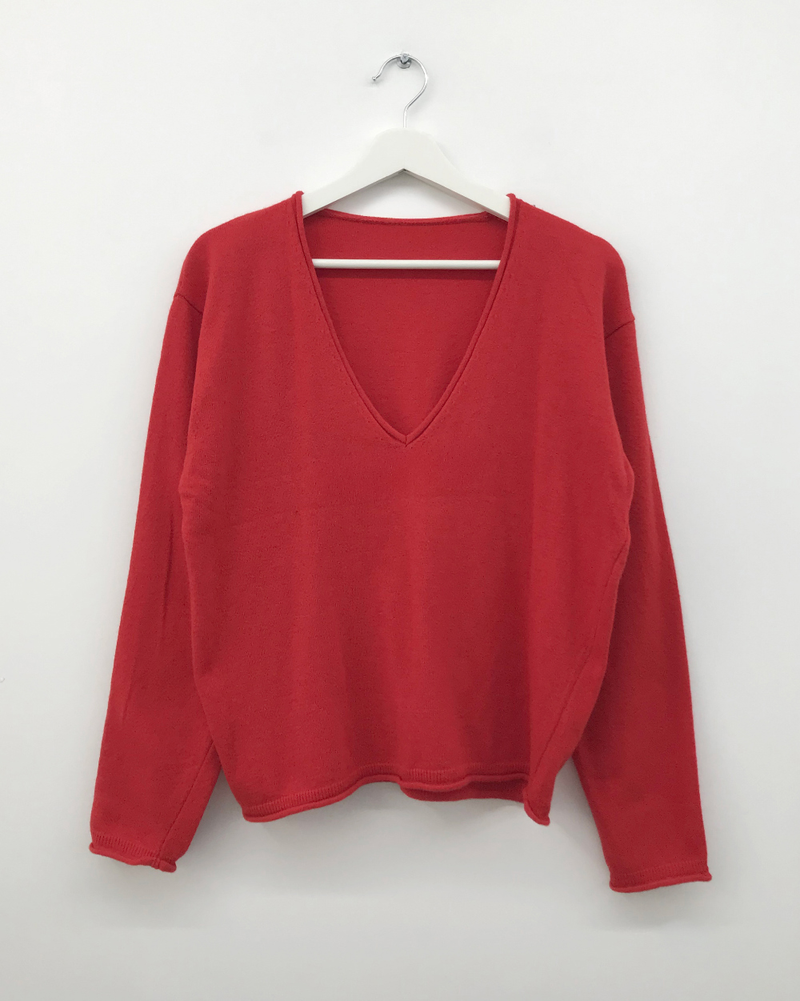 Luro V-neck knit (8color)