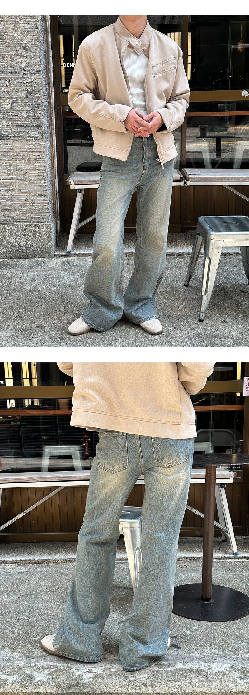 [F/W] Double zipper suede jacket(3color)