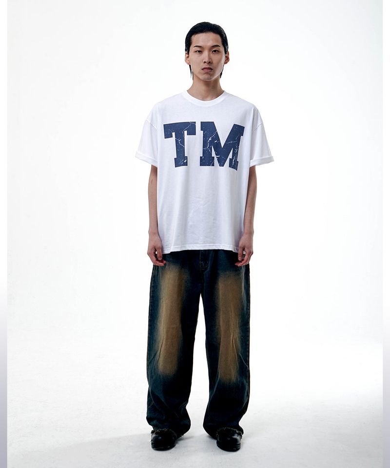 TM CRACK TSHIRT-BLUE