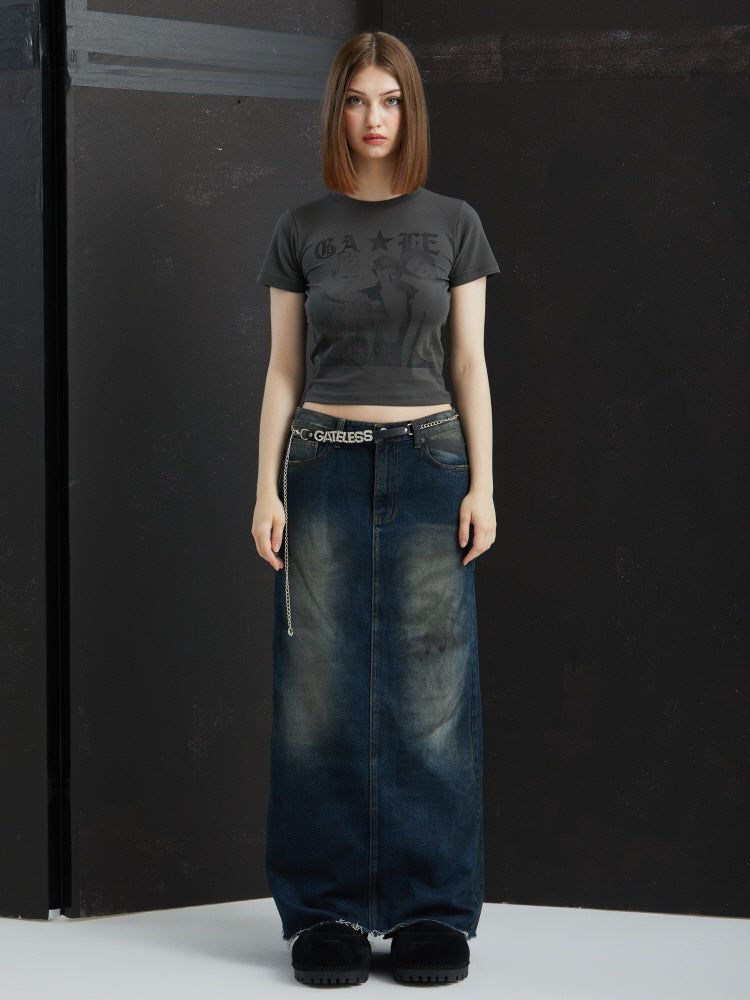 GATELESS（ゲートレス）の「ASH LONG SKIRT（Skirts）」