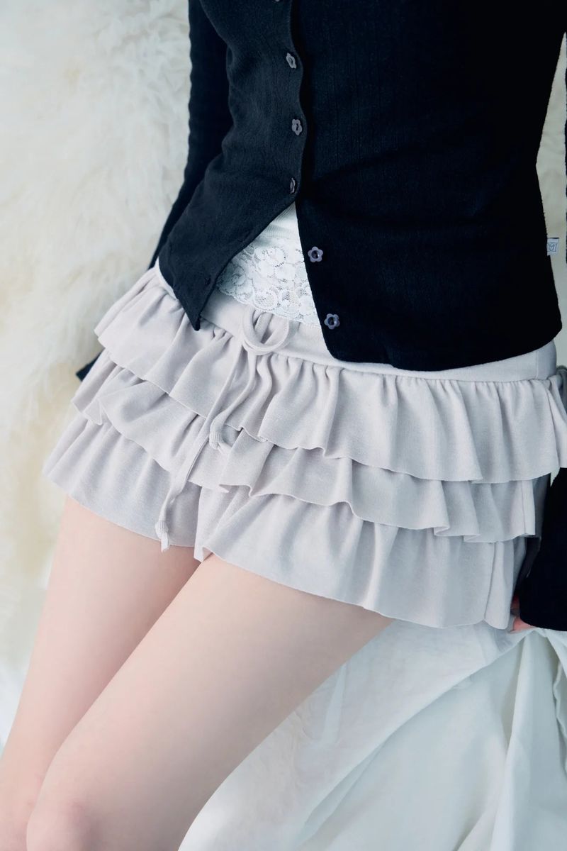 Echo skirt (Milk tea)