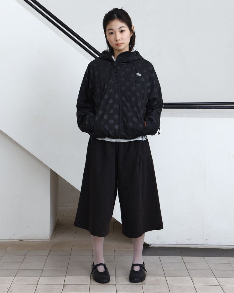 Dot Arc Zip-Up Wind Jacket