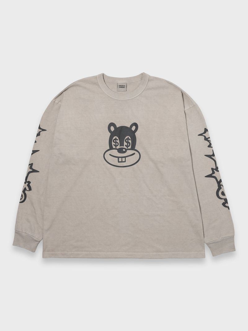 stockholm syndrome（ストックホルムシンドローム）の「MOUSE LS TEE PIGMENT DYED - BEIGE（Tops）」