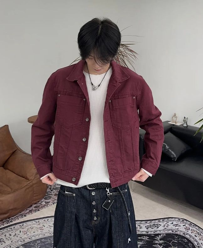 SATIIIZ（サティーズ）の「ルペドクロップドウォッシュ加工ジャケット（ジャケット/アウター）」