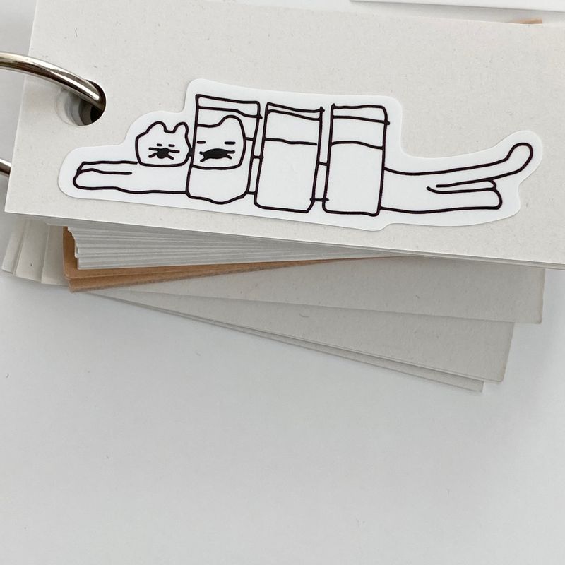 Cat's Day Seal Sticker (2 set)