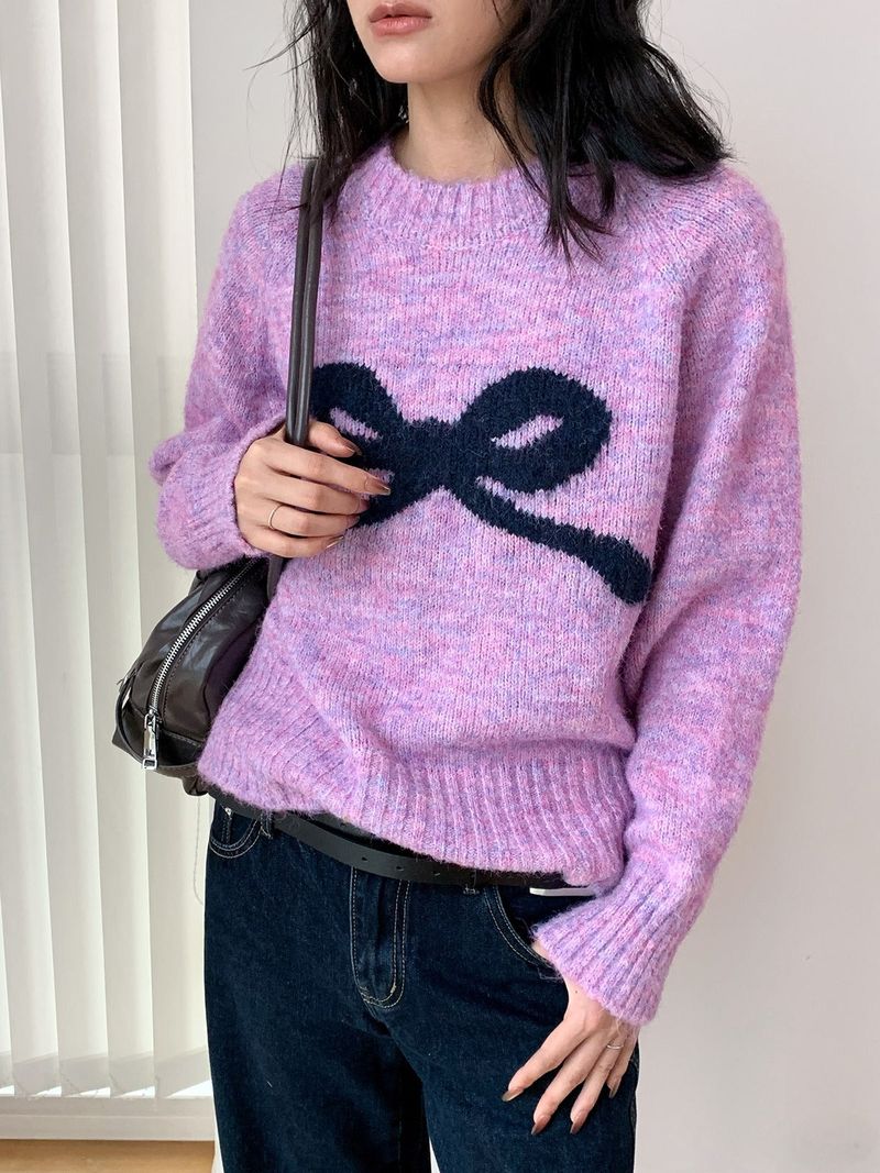 dereborujo（ドレボルゾー）の「Modi bow wool long-sleeved knitwear（Tops）」