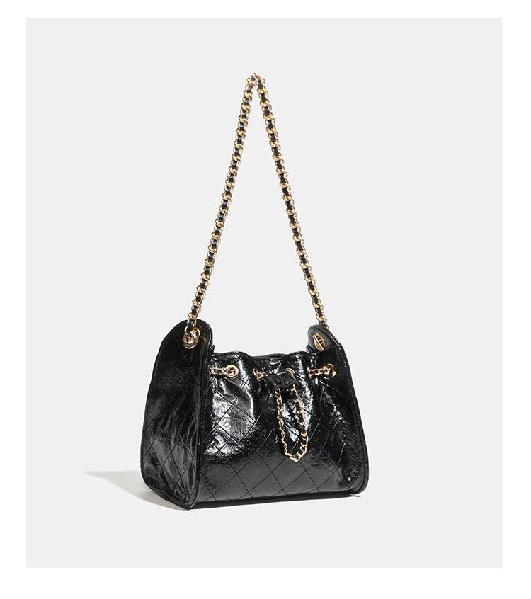 Premium Crocodile Pattern Chain Square Bag - Luxurious Crocodile Pattern Bag