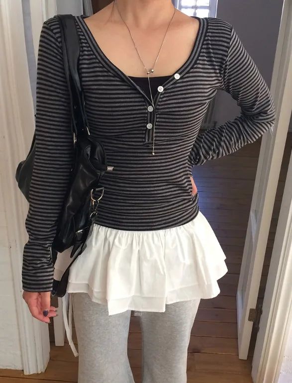 anyonemore（エニーワンモアー）の「Moku Layered Wrap Tiered Skirt（Skirts）」