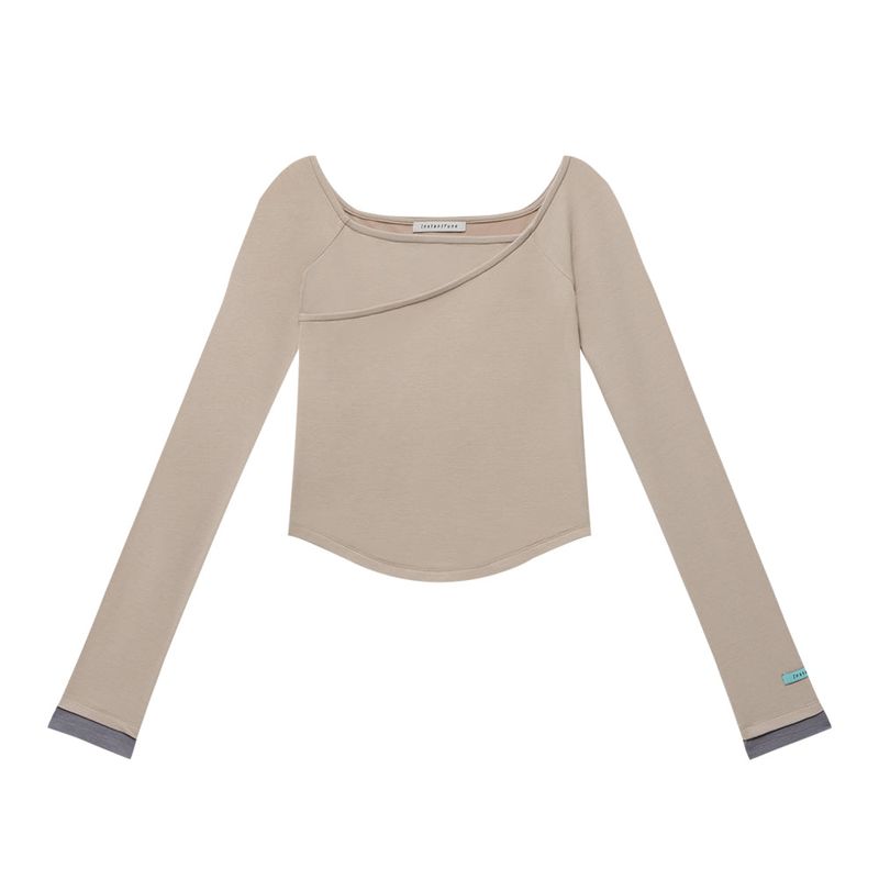 INSTANTFUNK（インスタントファンク）の「 Crossed long-sleeved T-shirt （Tops）」
