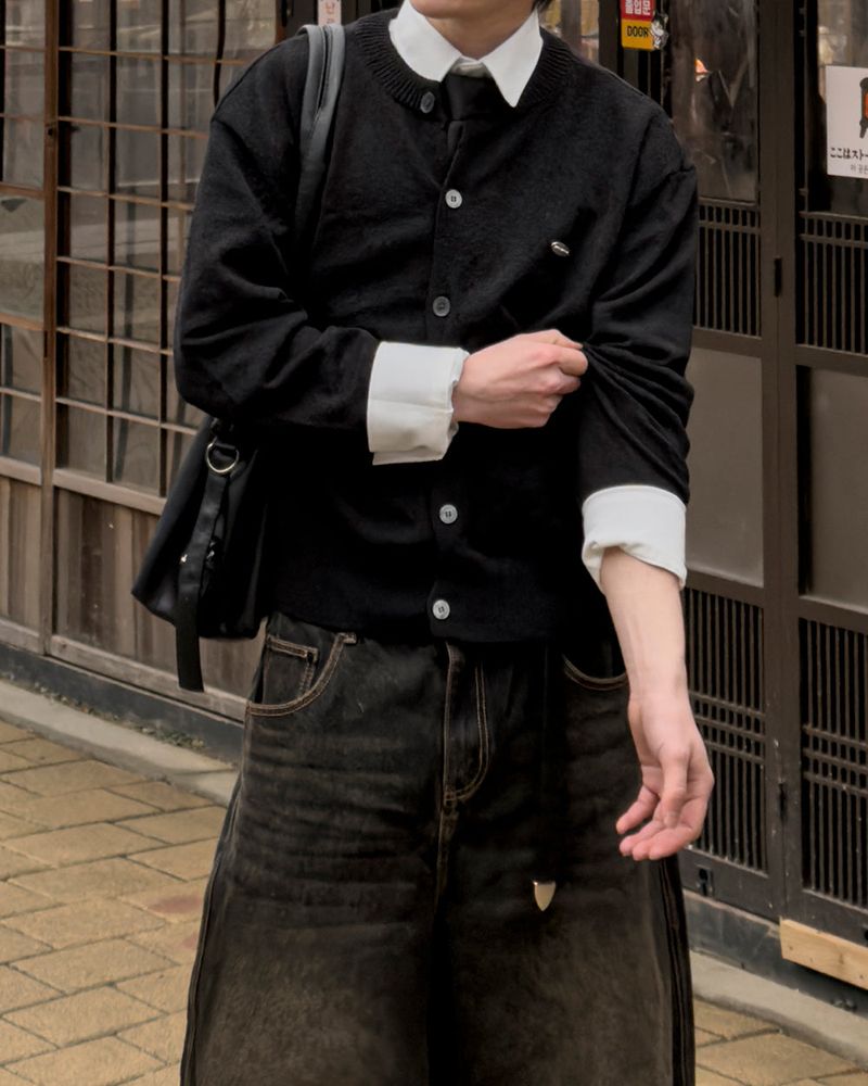 Brion Patch Knit Cardigan