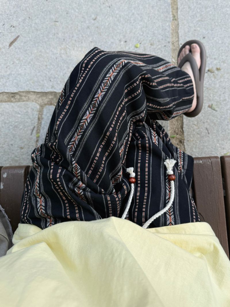 Inca Ethnic Striped Elastic Pants (2c)