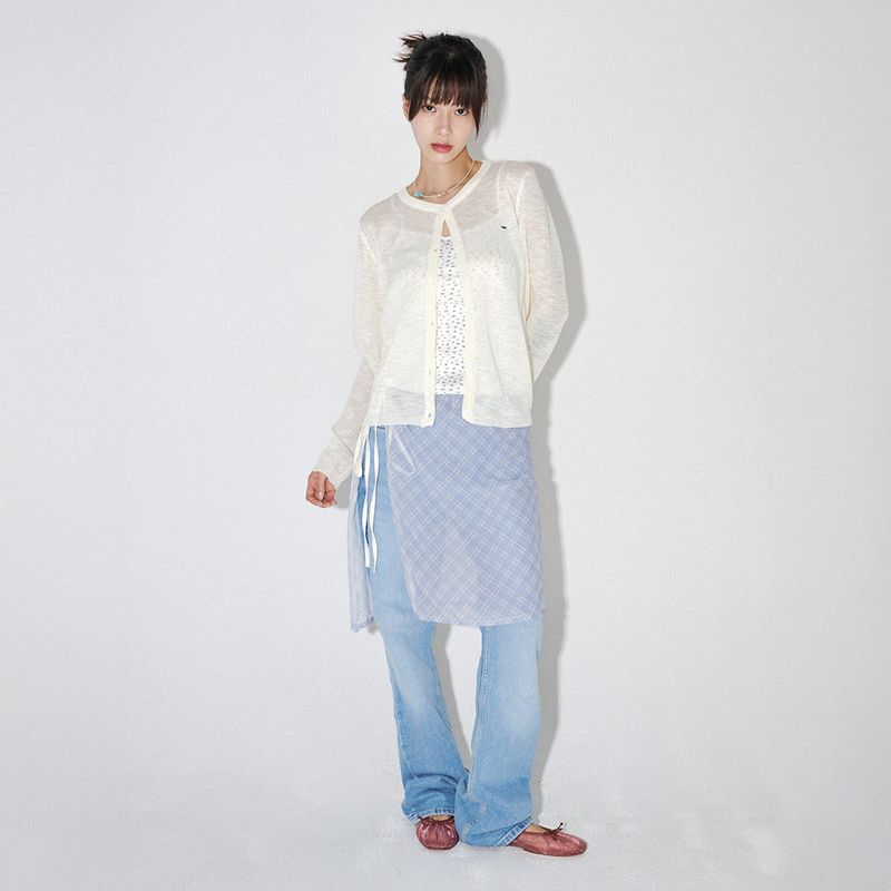 ESSENTIAL CARDIGAN (CREAM)