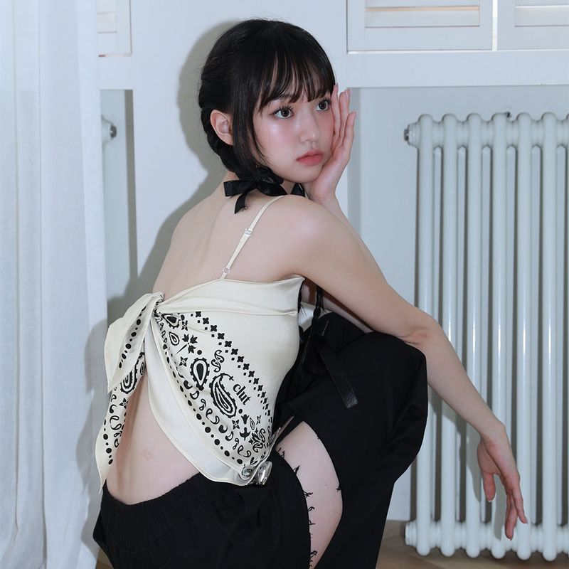 0 2 cowboy cat scarf top