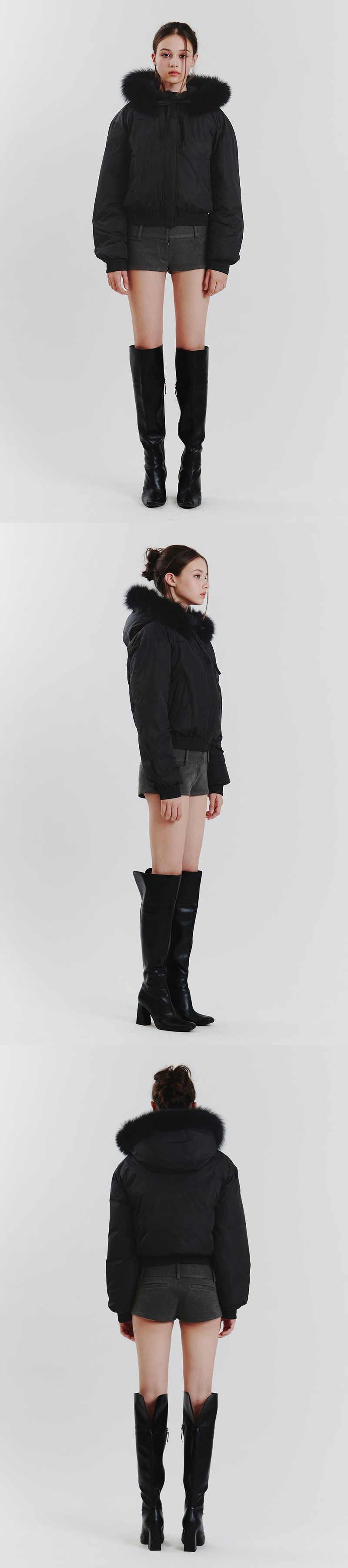 AMBER MICRO SHORTS charcoal