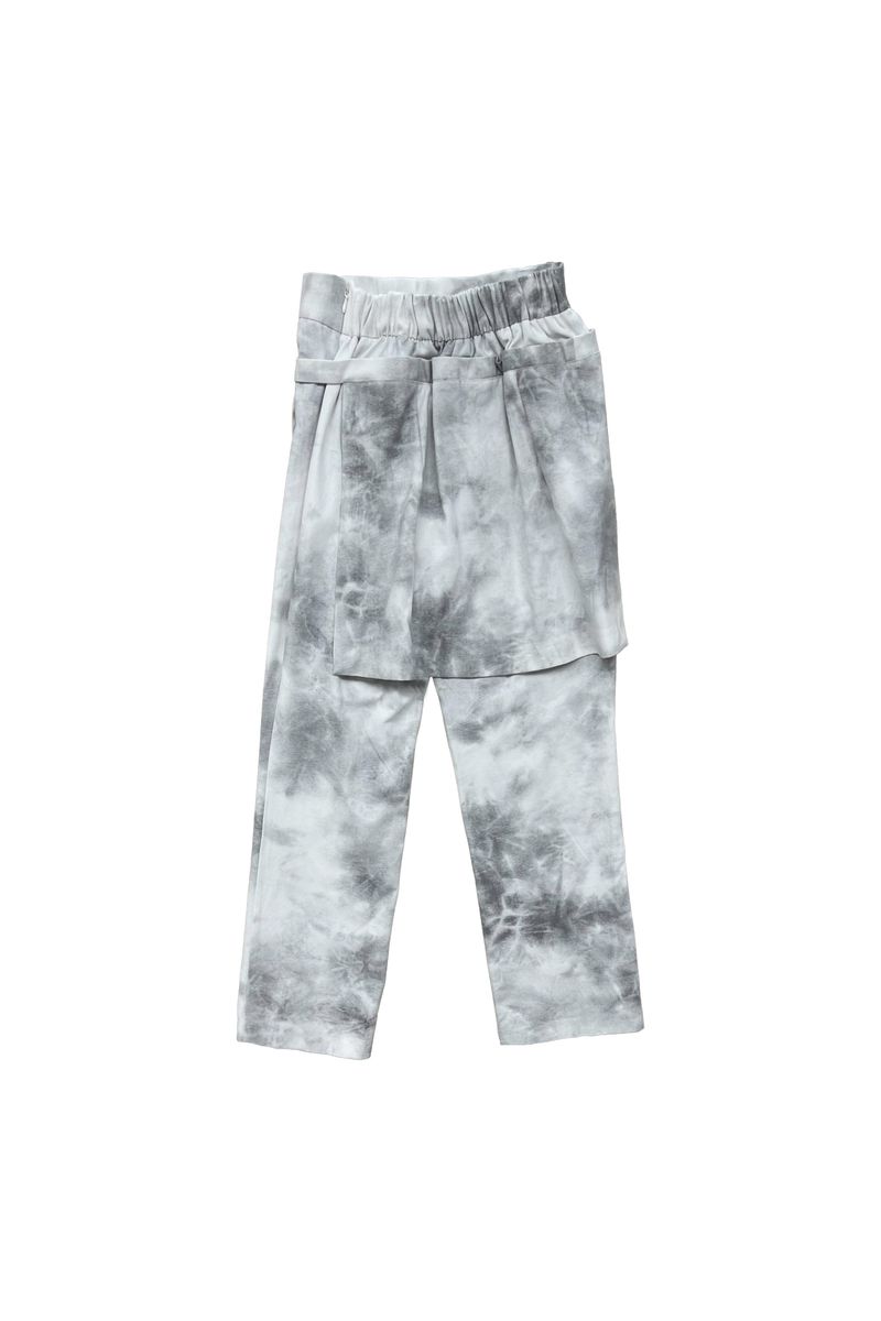 RAINDROP SKIRT PANTS / BLACK
