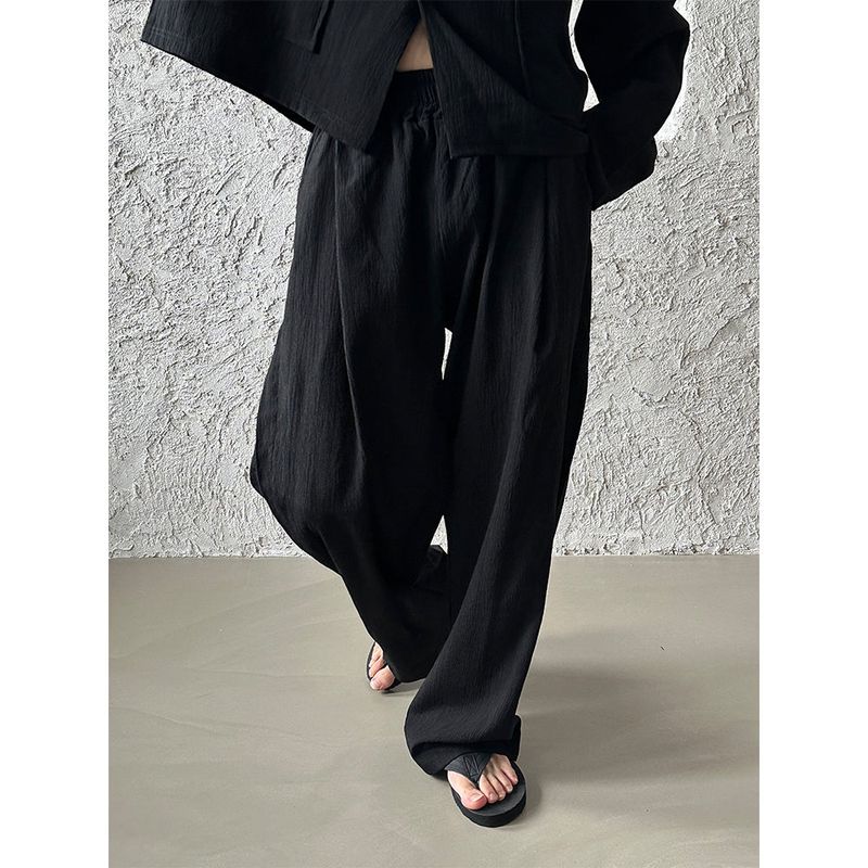 LAURANT（ロラン）の「[SET UP가능] Pleats banding wide pants (2color)（Pants）」