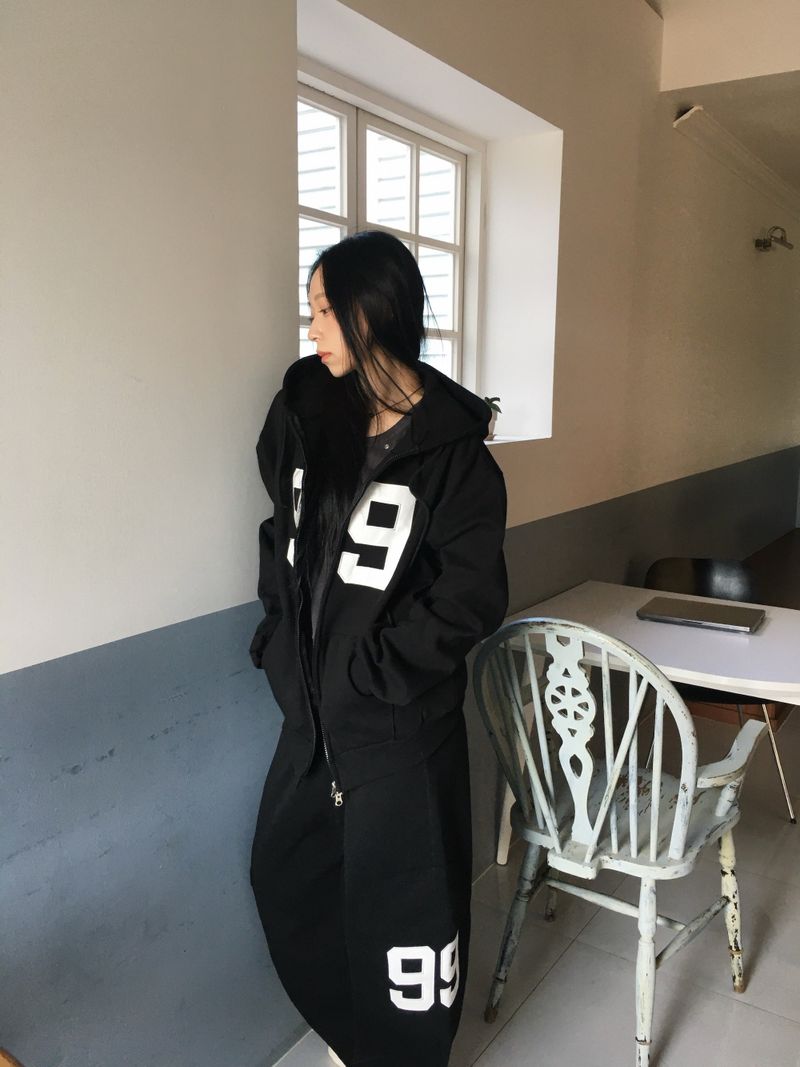 [SET] 99 Round Sweat Hoodie (3c)