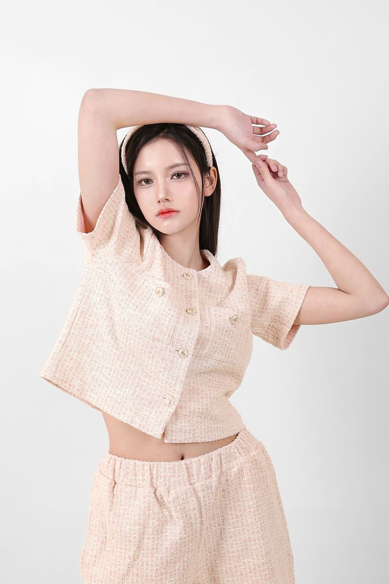 cattline（カトリーヌ）の「セットブロッサムツイードジャケット＆パンツ（ジャケット/アウター）」