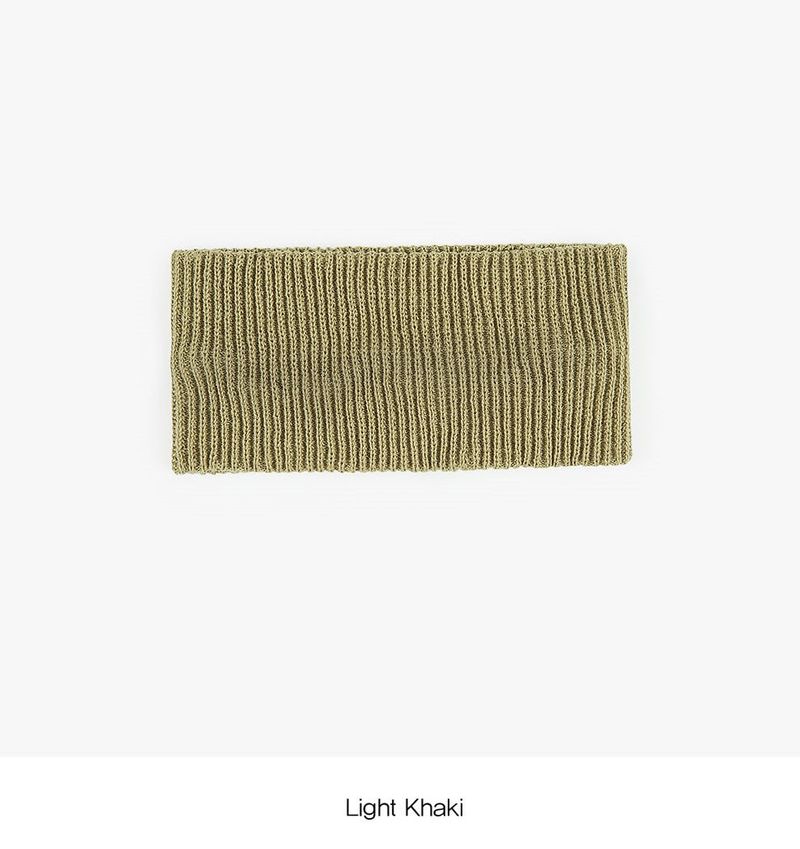 Basic knit ribbed hair band
