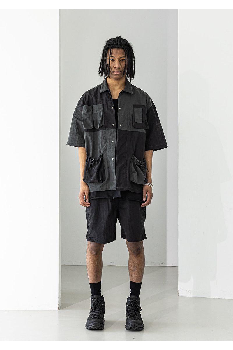 LIPSTACK POCKET OVERSIZED SHORT SHIRTS