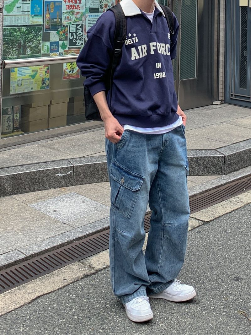 Unisex Air Force Collar Sweatshirt