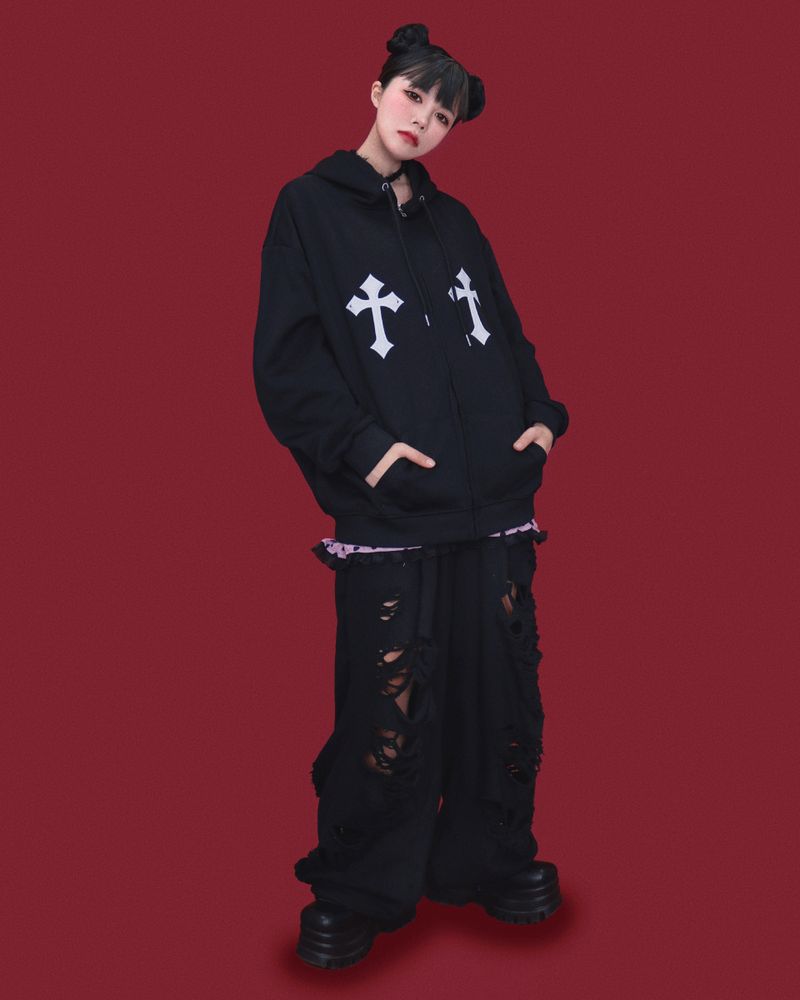 disco damage string pants (3color)