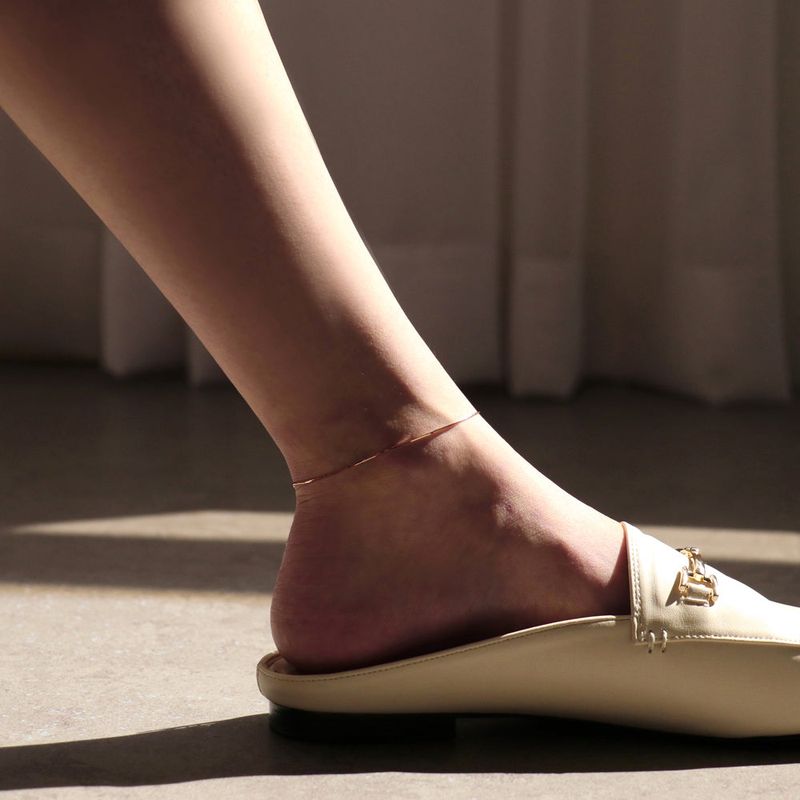 Less is more(レスイズモア)の「silver thin snake chain anklet (14K gold plated(Accessories)」